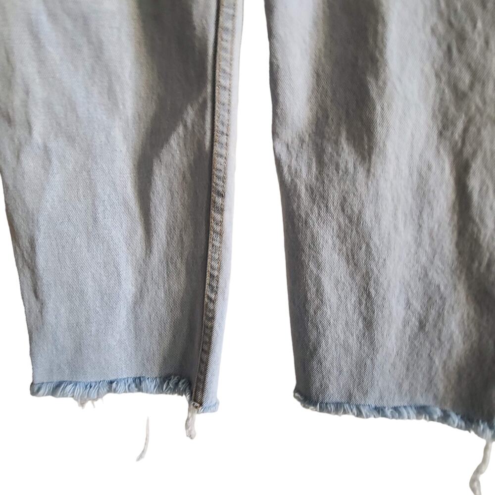 ROLLA'S Relaxo Chop Straight Leg Raw Hem Jeans In Original Bleach 16266C Mens 28 - Picture 10 of 16